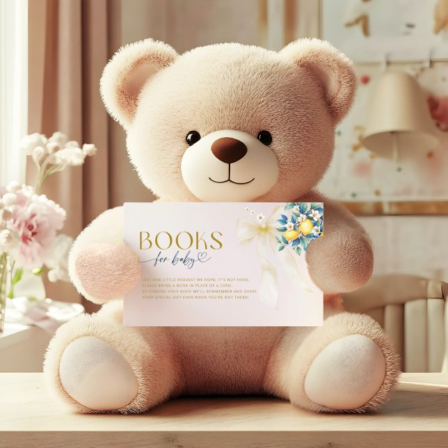 Carte D'accompagnement Mediterranean Lemon Citrus Sweetie Books for Baby (Créateur téléchargé)