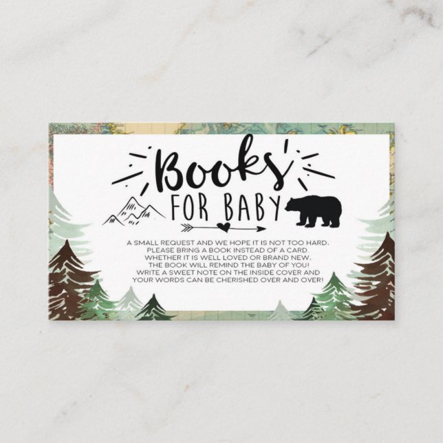 Carte D'accompagnement Meilleur Baby shower d'aventure Livres pour Baby C (Devant)