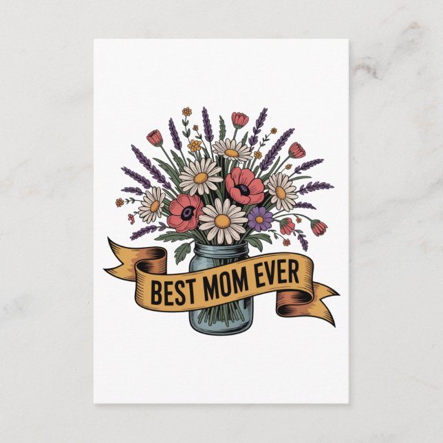 Carte D'accompagnement Meilleure Maman Qui Soit (Devant)
