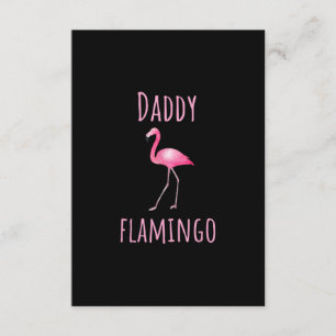 Carte D'accompagnement Mens Flamant rose Cadeau Papa Flamant rose Été Ois