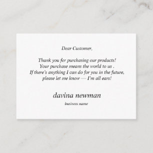 Carte D'accompagnement Merci client de la troisième lune d'or oeil Boho