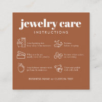Merci de soins de bijoux minimaux Commerce Terraco