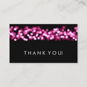 Carte D'accompagnement Merci Insérer rose Hollywood Glam