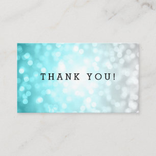 Carte D'accompagnement Merci Insertion Plage Ombre Lumières Parties scint