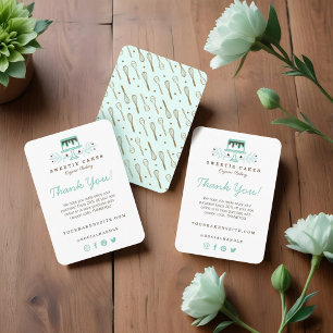 Carte D'accompagnement Merci Logo Du Gâteau De Boulangerie Pour Votre Ach