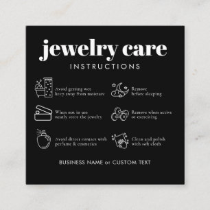 Carte D'accompagnement Merci minimaliste de soins de bijoux