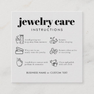 Carte D'accompagnement Merci minimaliste de soins de bijoux commercial gr