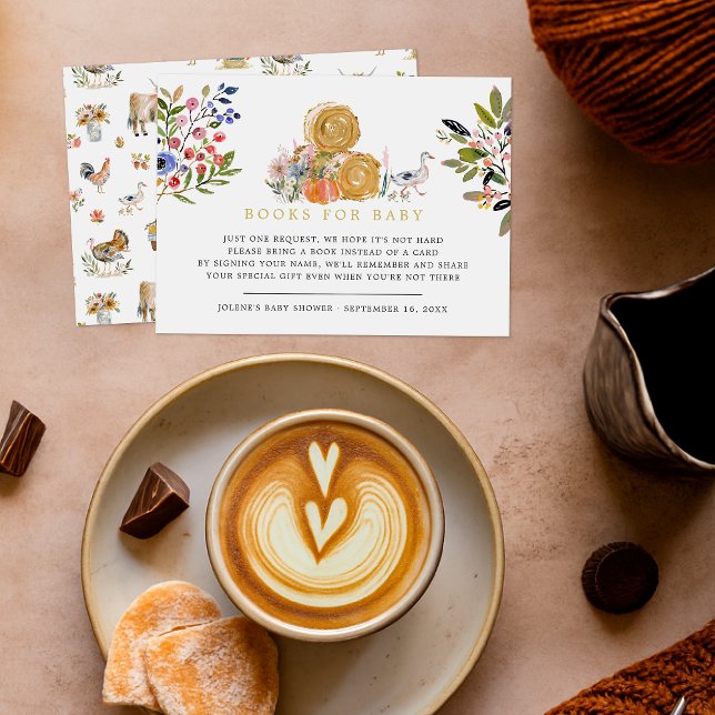 Carte D'accompagnement Merci pour vous | Livres Baby showers d'automne (Créateur téléchargé)