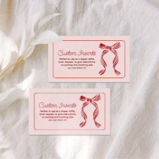 Carte D'accompagnement Merry Little Baby Shower Matching Insert