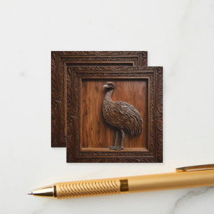 Carte D'accompagnement Merveilles sans vol : Émou australien, impression 