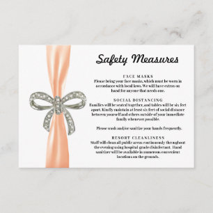 Carte D'accompagnement Mesures de sécurité de la boîte de diamant en ruba