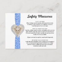 Mesures de sécurité Licorne Bleu Dentelle