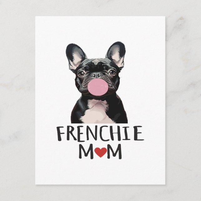 Carte D'accompagnement Mignon bouledogue français (Devant)