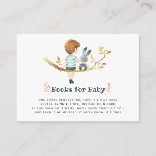 Carte D'accompagnement Mignonne Automne - Automne Boy Baby shower Demande