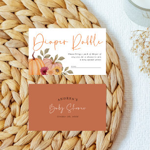 Carte D'accompagnement Mignonne automne Citrouille Baby shower de rousseu