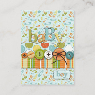 Carte D'accompagnement Mignonne comme un Baby shower de bébé à boutons