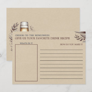 Carte D'accompagnement Mimosas et Fête des mariées de mariage Recette de