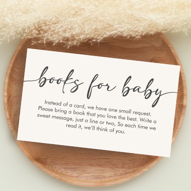 Carte D'accompagnement Minimalist Hello Baby Baby Shower Books for Baby (Hello Baby Baby Shower Books for Baby)