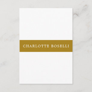 Carte D'accompagnement Minimaliste Classique Professionnel Couleur Or