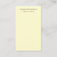 Minimaliste Classique Professionnel Crème Uni