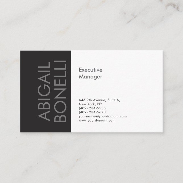 Carte D'accompagnement Minimaliste moderne professionnel plain (Devant)