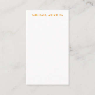 Carte D'accompagnement Minimaliste Moderne Simple Nom Propre
