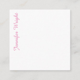 Carte D'accompagnement minimaliste professionnel rose féminin