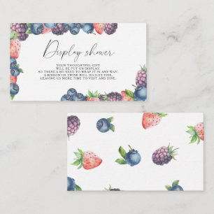 Carte D'accompagnement Mix berry - Display shower