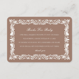 Carte D'accompagnement Mocha Brown Talavera Carrelage Livres Pour Baby In