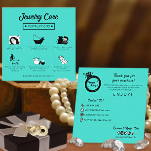 Carte D'accompagnement Mode d'emploi minimaliste moderne pour les bijoux
