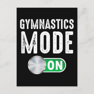 Carte D'accompagnement Mode Gymnastique Activé Entraîneur Athlète Gymnast