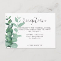 Moderne contemporain eucalyptus verdure mariage en