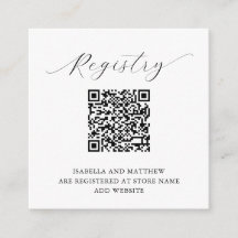 Moderne Elegant Minimaliste Ajouter QR Code Regist