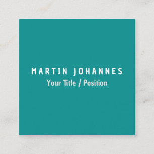 Carte D'accompagnement Moderne minimaliste Plain Élégant bleu vert