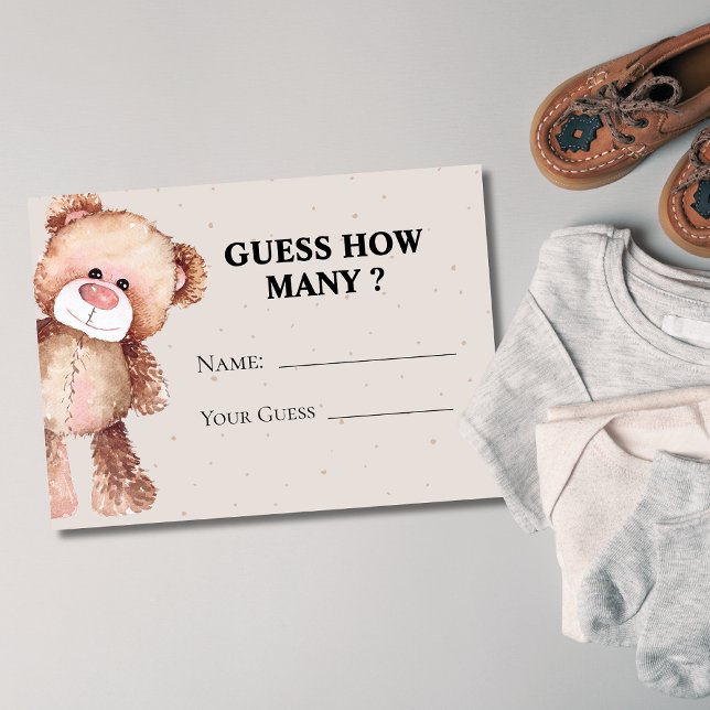 Carte D'accompagnement Moderne nous pouvons presque attendre Devinez comb (Créateur téléchargé)