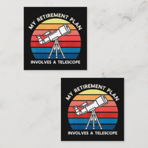 Carte D'accompagnement Mon plan de retraite implique un télescope