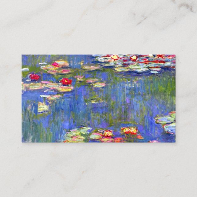 Carte D'accompagnement Monet Water Lilies (Devant)