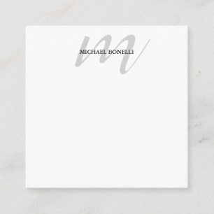 Carte D'accompagnement Monogramme de calligraphie classique professionnel