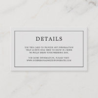 Monogramme gris clair simple Mariage élégant