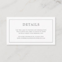 Monogramme gris foncé simple Mariage élégant