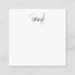 Carte D'accompagnement Monogramme minimaliste Plain moderne