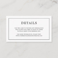 Monogramme noir et blanc simple Mariage élégant