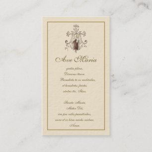 Carte D'accompagnement Mont Carmel Virgin Mary Hail Mary Latin Ave Maria