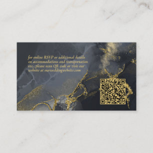 Carte D'accompagnement Moody Ink Charcoal Gold Site Abstrait ID988