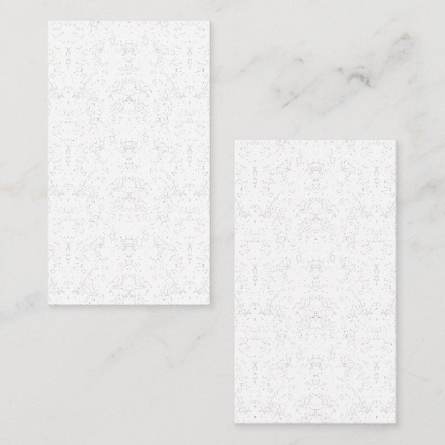 Carte D'accompagnement Motif Floral Monochrome - Art Élégant Et Sans Couc (Devant / Derrière)