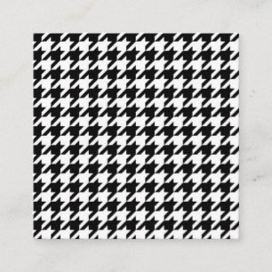 Carte D'accompagnement Motif noir et blanc Houndstooth