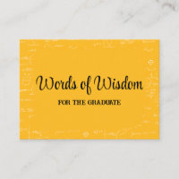 Mots de sagesse et conseils de fin d'études en jau