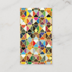 Carte D'accompagnement Multicolore geometric patterns with octagon shapes