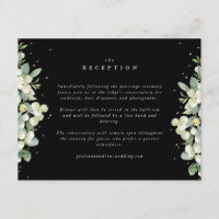 Mûre de noir + Eucalyptus Carton d'invitation bord