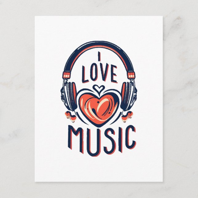 Carte D'accompagnement musique  (Devant)